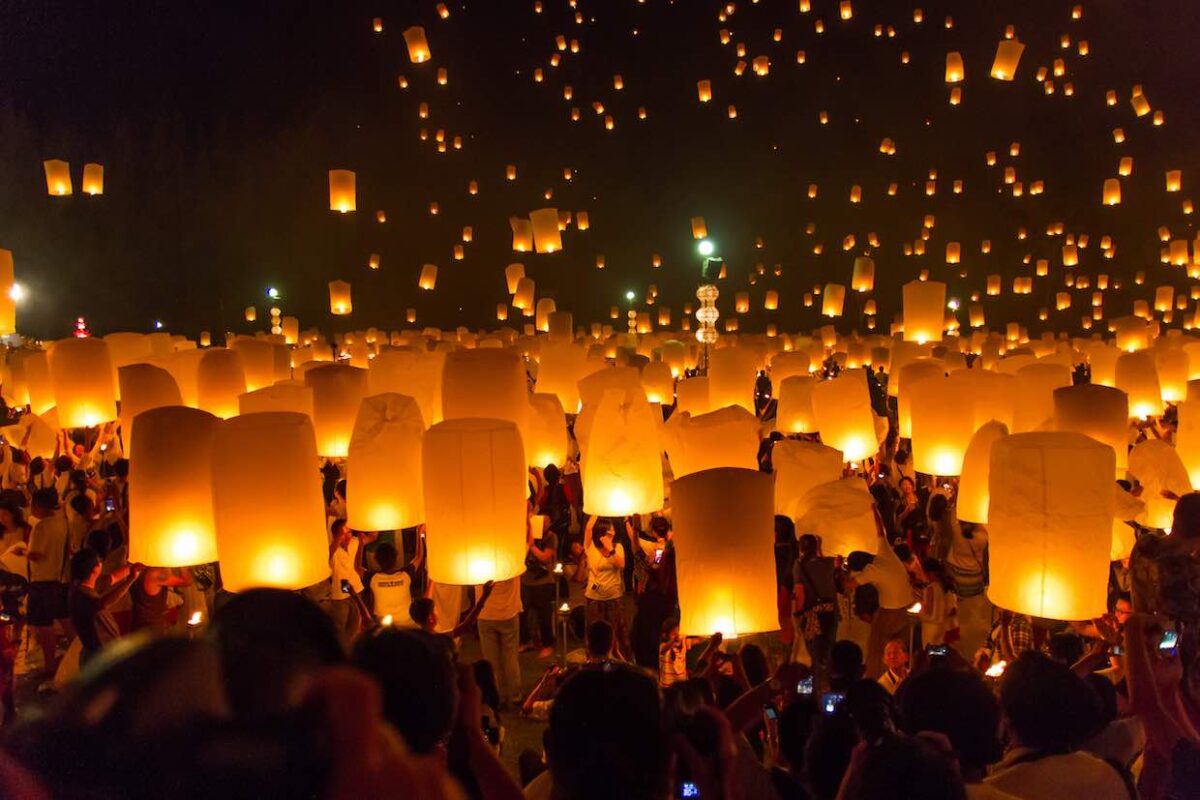 Sky Lantern Festival, Chiang Mai, Thailand 